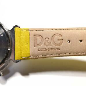 CM116AA D&G Dolce&Gabbana TIMEドルチェ&ガッバーナ タイム 腕時計 リストウォッチ イエロー シルバークロノグラフの画像5
