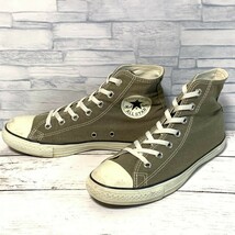 R5828bE CONVERSE コンバース スニーカー カーキ 23.5cm レディース WASHED-CL HI ウォッシュドCL HI ハイカット 1CK254_画像1