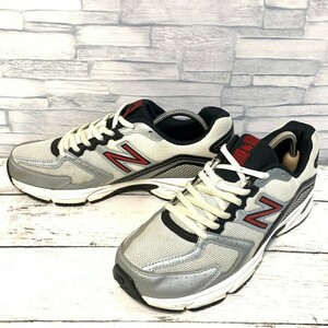 R5645bE New Balance340 ニューバランス340 スニーカー ホワイト×ブラック×シルバー メンズ 25.5cm ABZORB ランニングシューズ メッシュ