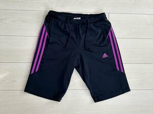 ★アディダス adidas ClimaLITE ハーフパンツ Mサイズ 紺 レディース ジャージ★