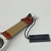 PRECION 自動巻　腕時計　機械式　オートマチック　34mm レザーベルト　ブラウン_画像7