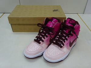 17261■NIKEナイキ レディースシューズ 23cm ピンク DUNK HIGH 4Y 中古 ■