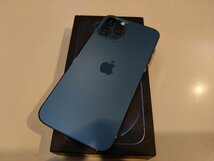 SIMフリー☆Apple iPhone12 Pro Max 512GB ブルー 中古品☆_画像2