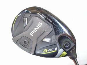 中古 PING ピンG430 HYBRID ハイブリッド ユーティリティ メーカー純正ALTA J CB BLACKカーボン【S】H7(34度)*MP@1*N*223