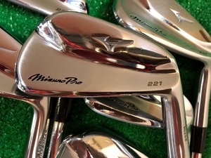 ★リシャフト品★ハードスペック★MIZUNO ミズノプロ221 アイアン 6本 KBS TOUR-V 120(X)　　 *MP@1*N*333