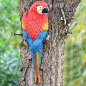  garden ornament parrot red right direction gardening objet d'art 