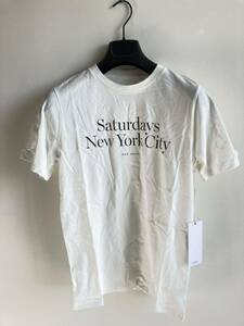 SATURDAYS　NYC　サタデーズサーフ　定番ロゴ　Tシャツ　ホワイト　XL カットソー