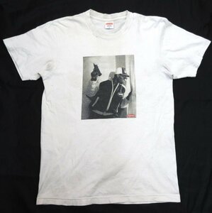 良品 14AW SUPREME シュプリーム KRS-One Tee USA製 フォトプリント 半袖 クルーネック Tシャツ カットソー M ホワイト