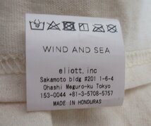 良品 SOPHNET.×WIND AND SEA ソフ×ウィンダンシー 2021年モデル ラインストーン 長袖 Tシャツ カットソー WDS-SPNT-03 XL オフホワイト_画像7