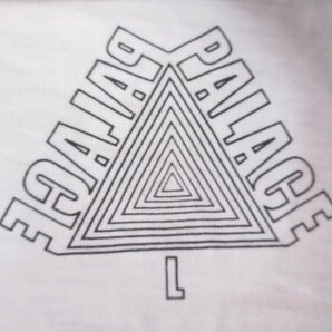 美品 PALACE パレス M-ZONE MUTANT RIPPER クルーネック 両面プリント 半袖 Tシャツ カットソー L ホワイト×マルチカラーの画像4