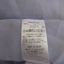 美品 22SS SNIDEL スナイデル パフスリーブ ウエスト切り替え マキシ丈 ボリュームワンピース 0 ラベンダー ◆_画像5