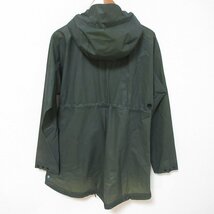 良品 HUNTER ハンター W ORI R VINYL SMOCK 完全防水 スモック フーデッド レインコート WRO1185VAD サイズS カーキ ◆_画像2