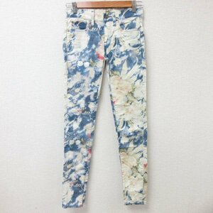  beautiful goods POLO RALPH LAUREN Polo Ralph Lauren floral print flower print skinny pants jeans size 26 multicolor 