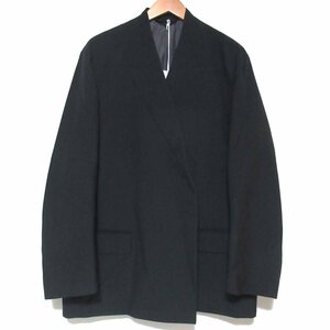 新品同様 22SS YOKE ヨーク COVERED COLLARLESS JACKET カラーレス テーラードジャケット YK22SS0314J 2サイズ ネイビー