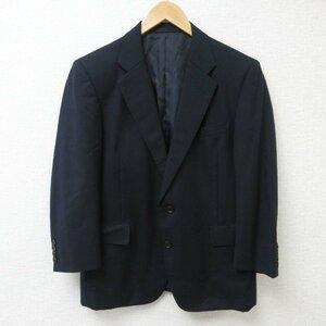  beautiful goods Burberrys Burberry tas mania wool single 2B tailored jacket navy 