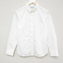 美品 agnes b. アニエスベー 2020年モデル 長袖 シャツ 36 ホワイト_画像1