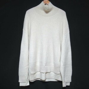 美品 20AW YOKE ヨーク CONNECTING HIGHT NECK KNIT LS ウールアルパカ ハイネック ニット セーター YK20AW0173S 3サイズ オフホワイト