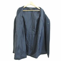 美品 UNITED ARROWS ユナイテッドアローズ アンゴラブレンド ダブルブレスト コート 38 ネイビー ◆_画像3