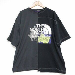 新品同様 THE NORTH FACE ノースフェイス パープルレーベル クレイジー H/S ロゴTシャツ オーバーサイズ カットソー NT3009N M ブラックの画像1