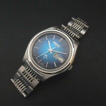 美品 SEIKO セイコー ロードマチック 23石 オートマチック 自動巻き メンズウォッチ 腕時計 5606-7072 ディープブルー文字盤_画像2