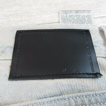 美品 DIESEL BLACK GOLD ディーゼルブラックゴールド ケミカルウォッシュ加工 ロゴ刺繍 デニムパンツ ジーンズ W30 ライトブルー_画像3