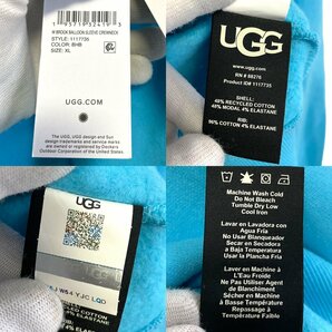 未使用 UGG アグ Brook Balloon Sleeve Crewneck 長袖 裏毛 ボリュームスリーブ スウェット トレーナー 1117735 XL ブルーの画像9