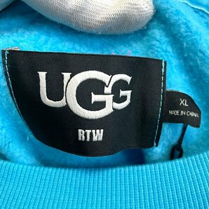 未使用 UGG アグ Brook Balloon Sleeve Crewneck 長袖 裏毛 ボリュームスリーブ スウェット トレーナー 1117735 XL ブルーの画像8