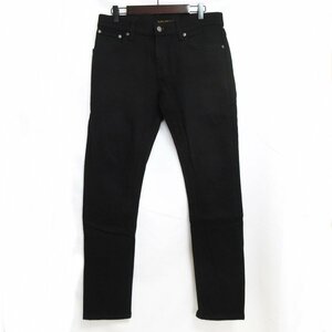 美品 Nudie Jeans ヌーディージーンズ Tight Terry ストレッチ スキニー デニムパンツ ジーンズ W31 ブラック