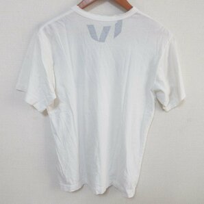 美品 COMME des GARCONS コムデギャルソン クルーネック プリント 半袖 Tシャツ カットソー ブルー×ホワイトの画像2