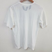 美品 COMME des GARCONS コムデギャルソン クルーネック プリント 半袖 Tシャツ カットソー ブルー×ホワイト_画像2