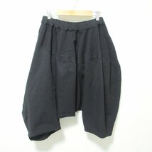 美品 12AW COMME des GARCONS コムデギャルソンコムデギャルソン コムコム イージーパンツ サルエルパンツ XS ブラック 032 ◆_画像2