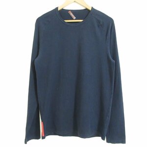 ほぼ美品 PRADA SPORT プラダスポーツ 長袖 Tシャツ カットソー L ネイビー