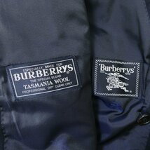 美品 Burberry's バーバリー ヴィンテージ ロゴ金ボタン ダブルジャケット テーラードジャケット 紺ブレ ブレザー 170AB5 ネイビー 302_画像5