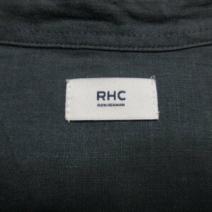 美品 23SS RHC Ron Herman ロンハーマン リネン100％ 長袖 フレンチリネンシャツ M グレーの画像4