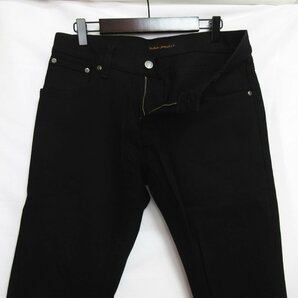 美品 Nudie Jeans ヌーディージーンズ Tight Terry ストレッチ スキニー デニムパンツ ジーンズ W31 ブラックの画像4