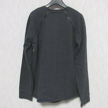 美品 T Alexander Wang アレキサンダーワン 長袖 ジップ スウェット トレーナー XS グレー ◆_画像2