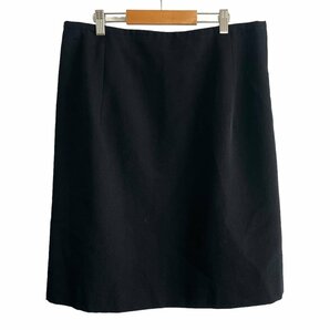 美品 Yohji Yamamoto ヨウジヤマモト 安全ピン ひざ丈 スカート 3 ブラックの画像2