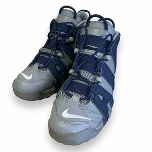 美品 NIKE ナイキ AIR MORE UPTEMPO エア モア アップテンポ 96 ホヤス ハイカットスニーカー 921948-003 28cm グレー×ネイビー