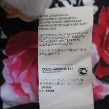 美品 DOLCE&GABBANA ドルチェ&ガッバーナ 花柄 フラワープリント ノースリーブ 膝丈 ワンピース ドレス サイズ38 マルチカラー_画像9