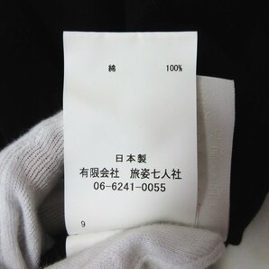 美品 BRU NA BOINNE ブルーナボイン チューリップガール オランダ 刺繍 半袖 Tシャツ カットソー オーバーサイズ XL ブラックの画像8