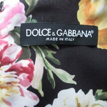 美品 DOLCE&GABBANA ドルチェ&ガッバーナ 花柄 フラワープリント ノースリーブ 膝丈 ワンピース ドレス サイズ38 マルチカラー_画像7