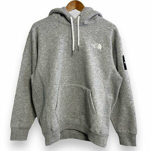 未使用 THE NORTH FACE ノースフェイス 裏毛 Square Logo Hoodie スクエアロゴフーディ スウェットパーカー NT62338 M ミックスグレー