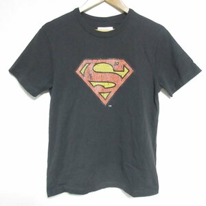 美品 COACH コーチ DC SUPERMAN ヴィンテージプリント クルーネック 半袖 Tシャツ カットソー XS ブラック ◆