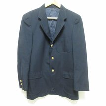 美品 VAN JACKET ヴァンヂャケット シングル 金ボタン 3B テーラードジャケット 紺ブレ サイズ88YA4 ネイビー_画像1