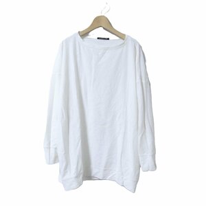 美品 mizuiroind ミズイロインド オーバーサイズ クルーネック ロングスリーブ カットソー 長袖 Tシャツ ホワイト 304 ◆