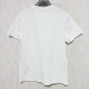 良品 MAISON KITSUNE メゾンキツネ ダブルワッペン 半袖 Tシャツ カットソー BU00103AT1500 小さいサイズ XS ホワイト ◆の画像2