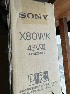 ソニー(SONY) 43V型 4K X80WKシリーズ 液晶 テレビ ブラビア KJ-43X80WK Google TV Dolby Atmos対応 4.5畳以上推奨 2022年モデル