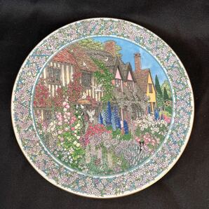 ROYAL WORCESTER/ロイヤルウースター ガーデン 絵皿 飾皿 プレート 直径約21cmの画像1