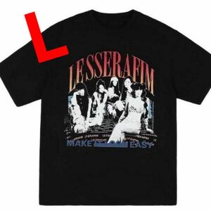 ルセラフィム ピーチーズ コラボ フォト Tシャツ Lサイズ