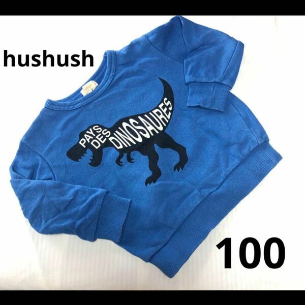 【hushush】恐竜トレーナー　100